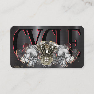 Elegante tarjeta de visita para motocicletas