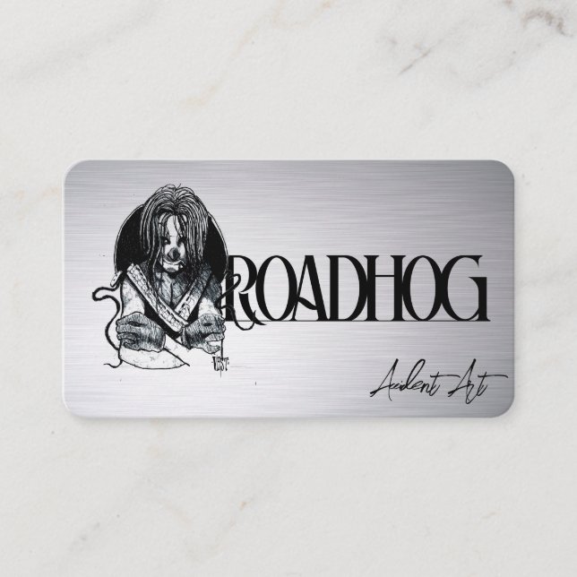 Elegante tarjeta de visita para motocicletas (Anverso)