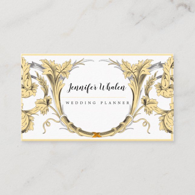 Elegante tarjeta de visita para Personalizado flor (Anverso)
