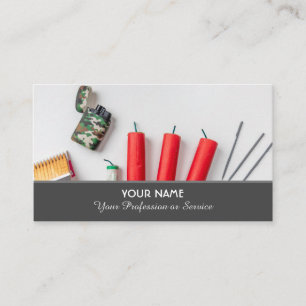 Elegante tarjeta de visita para servicios de fuego