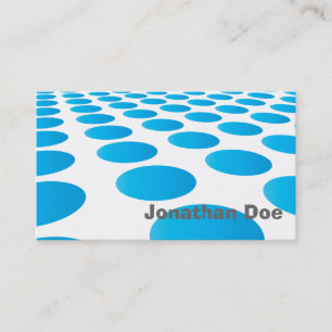 Elegante tarjeta de visita personal de puntos turq
