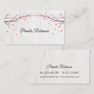 Elegante tarjeta de visita Personalizado floral