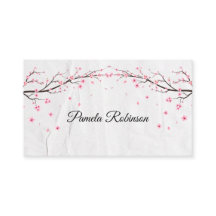Elegante tarjeta de visita Personalizado floral