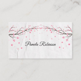 Elegante tarjeta de visita Personalizado floral