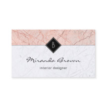 Elegante tarjeta de visita Rosa Gold Gray Marble