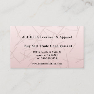 Elegante tarjeta de visita Rosa Gold Marble