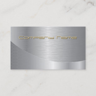 Elegante tarjeta de visita Silver Corporate Gold