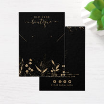 Elegante tarjeta de visualización botánica Purpuri