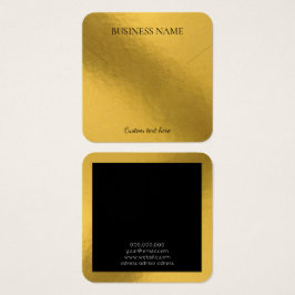 Elegante tarjeta de visualización cuadrada del col