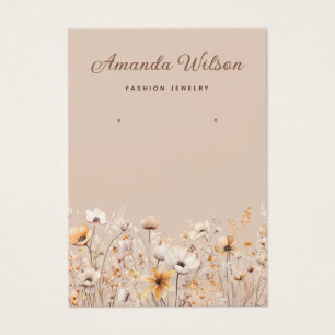 Elegante tarjeta de visualización de anillo de flo