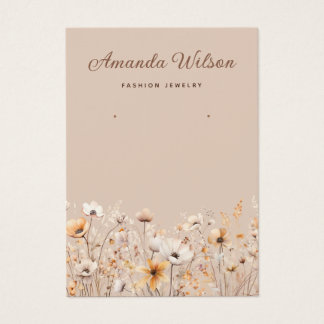 Elegante tarjeta de visualización de anillo de flo