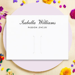 Elegante tarjeta de visualización de clip de pelo 