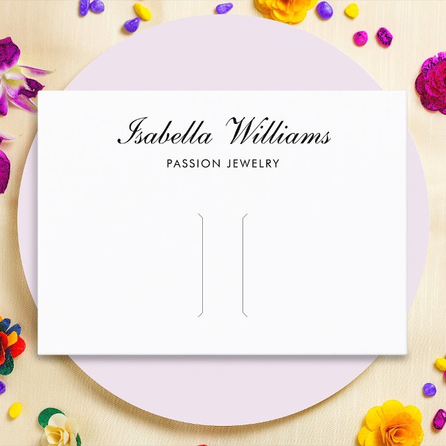 Elegante tarjeta de visualización de clip de pelo  (Subido por el creador)