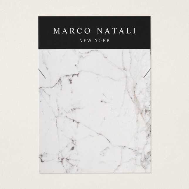 Elegante tarjeta de visualización de collar de már (Frente)