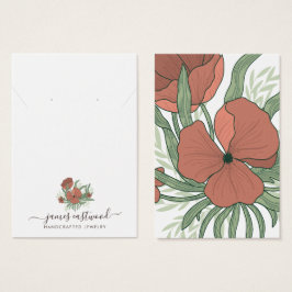 Elegante tarjeta de visualización de collar de rie