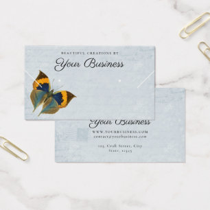 Elegante tarjeta de visualización de joyas azules 