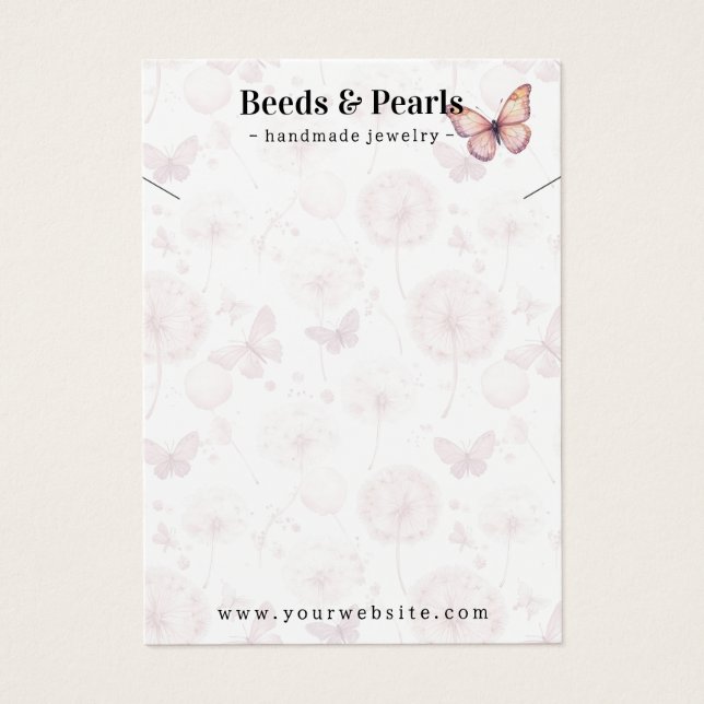 Elegante tarjeta de visualización de joyas de Dand (Frente)