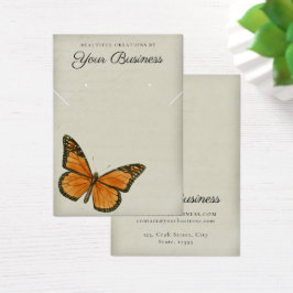 Elegante tarjeta de visualización de joyas de mari