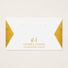 Elegante tarjeta de visualización de joyas de Reli