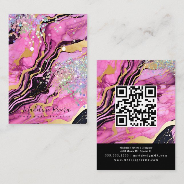 Elegante tarjeta de visualización de la inclinació (Anverso / Reverso)