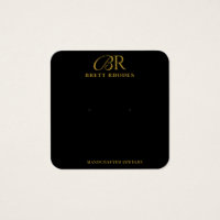 Elegante tarjeta de visualización de monograma de 