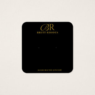 Elegante tarjeta de visualización de monograma de