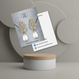 Elegante tarjeta de visualización de pendientes de