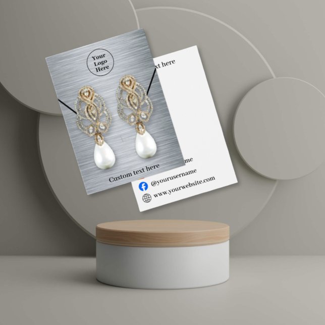 Elegante tarjeta de visualización de pendientes de (Subido por el creador)