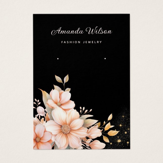 Elegante tarjeta de visualización del anillo de am (Frente)