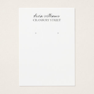Elegante tarjeta de visualización mínima de la inc
