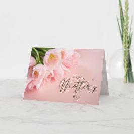 Elegante tarjeta del día de la madre - a la más be