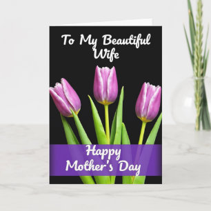 Elegante Tarjeta del Día de la Madre en Flor
