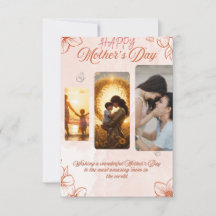 Elegante tarjeta del día de la madre - Un sincero