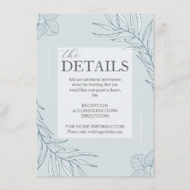 Elegante tarjeta del recinto de detalles del Boho