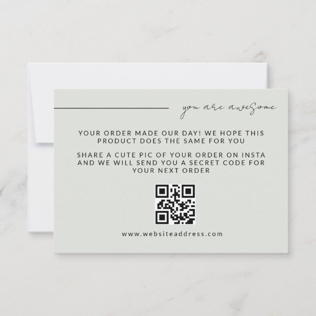 Elegante tarjeta digital de agradecimiento para pe (Reverso)