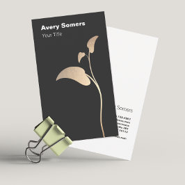 Elegante tarjeta dorada simple tarjeta de visita n