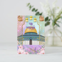 Elegante Tarjeta Eid Mubarak