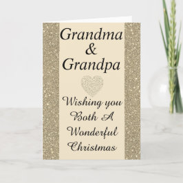 Elegante tarjeta especial de Navidades de la abuel