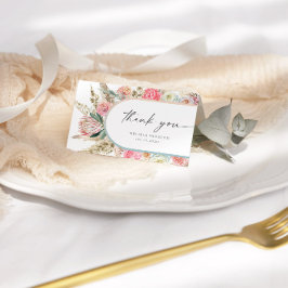 Elegante Tarjeta Floral Bohemia Blanca