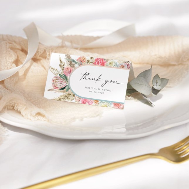 Elegante Tarjeta Floral Bohemia Blanca (Subido por el creador)