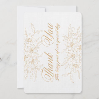 Elegante Tarjeta Floral de agradecimiento - Appre