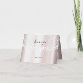 Elegante Tarjeta Floral de encaje blanco