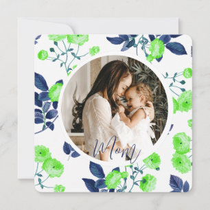 Elegante Tarjeta Floral del Día de la Madre