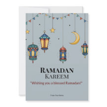 Elegante tarjeta islámica de saludo de Ramadán - P