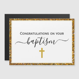 Elegante tarjeta magnética de BAPTISM ADULTO