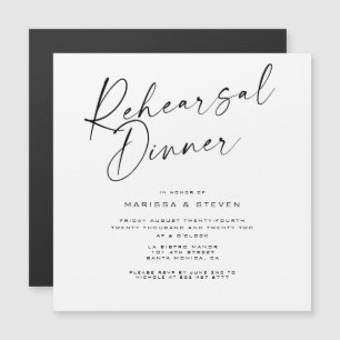 Elegante Tarjeta magnética de cena de ensayo de ca