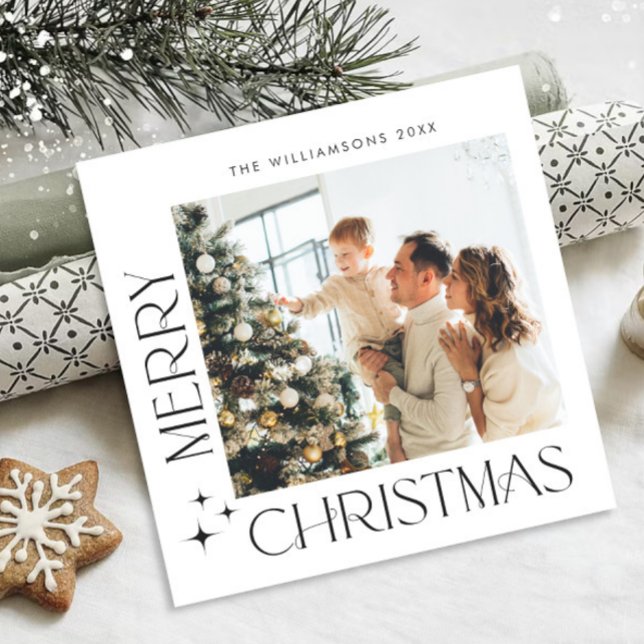 Elegante tarjeta magnética de fotos de Navidades M (Subido por el creador)