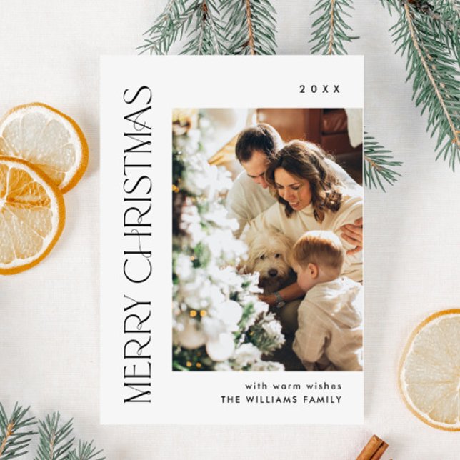 Elegante tarjeta magnética de fotos de Navidades M (Subido por el creador)