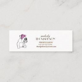 Elegante tarjeta mate de arte moderno Mini estánda