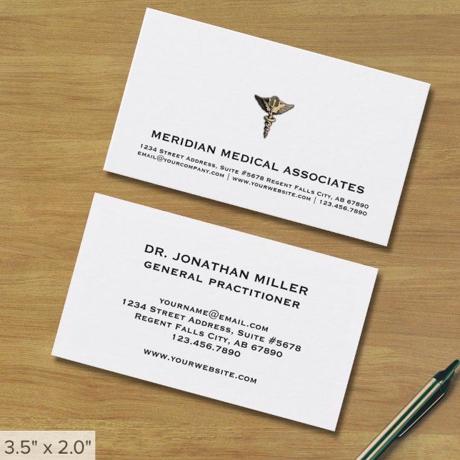 Elegante tarjeta médica de visita (Subido por el creador)